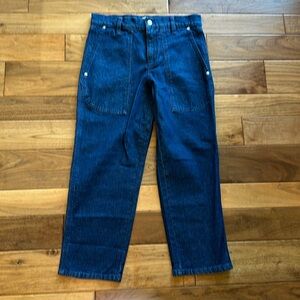NWT J Crew straight leg crop utility Jean with rivets